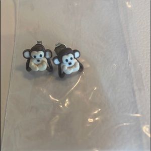 Monkey earrings